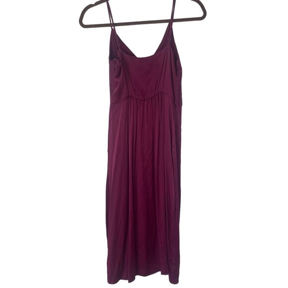 Anthropologie Giverny Midi Dress size 4  purple NEW‎ satin - Picture 5 of 10